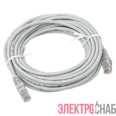 Патч-корд кат.5E UTP неэкранир. PVC сер. 7.0м TERACOM PRO EKF TRP-5EUTP-PVC-7M-GY