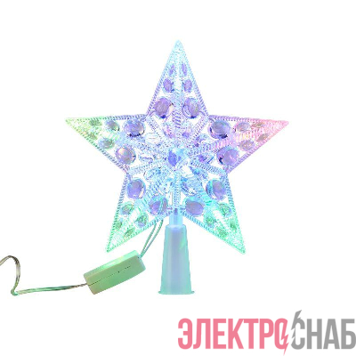 Фигура светодиодная "Звезда" на елку 17см 10LED RGB 1Вт IP20 Neon-Night 501-002