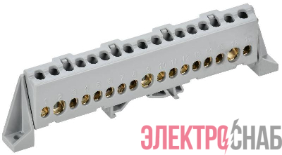 Шина L &quot;фаза&quot; в комб. изол. &quot;Стойка&quot; 8х12-17-Ср TEKFOR IEK TF-NN20-17-DP-K03