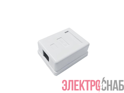 Розетка компьютерная 8P8C (RJ-45) кат.5E UTP 1 порт TOKOV ELECTRIC TKE-SMB-8P8C-1P-UTP