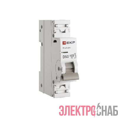 Выключатель автоматический модульный 1п D 50А 6кА ВА 47-63N PROxima EKF M636150D