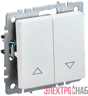 Выключатель жалюзи СП BRITE ВС10-1-5-БрЖ 10А механизм жемчуж. IEK BR-V15-0-10-K36