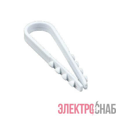 Дюбель-хомут d11-18мм для круглого кабеля бел. (уп.50шт) PROxima EKF plc-ncs50-11x18w