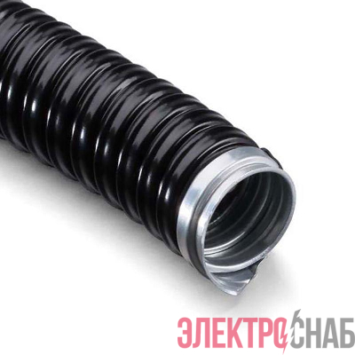 Металлорукав в ПВХ изоляции МРПИнг-32 (РЗ-Ц-ПВХнг) черн. (уп.25м) Rexant 28-0032-25