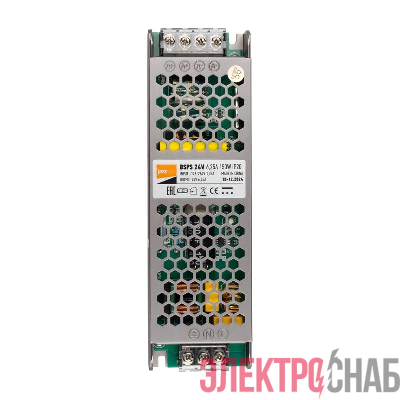 Блок питания для светодиод. ленты BSPS 150Вт 6.25А 24В IP20 метал. Pro+ JazzWay 5015593