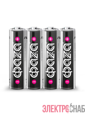 Элемент питания алкалиновый AA/LR6 1.5В Alkaline Shrink-4 (уп.4шт) ФАZА 5024502