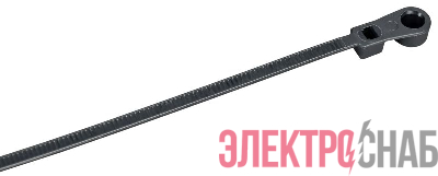 Хомут 2.5х110мм P6.6 с винтовым креплением черн. (уп.100шт) IEK UHH12-D025-110-100-K02