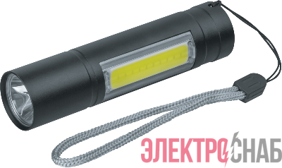 Фонарь NPT-KC06-ACCU 1LED(1Вт)+1СOB LED(3Вт) 3реж. брелок алюм. NAVIGATOR 14662