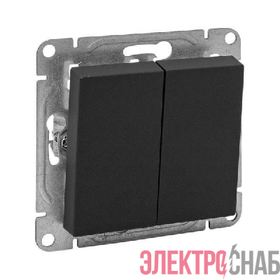 Выключатель проходной 2-кл. СП Эпика механизм черн. EKF UP1-SWB-21