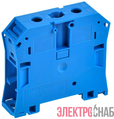 Колодка клеммная CTS 70кв.мм син. IEK YCT10-00-K07-070