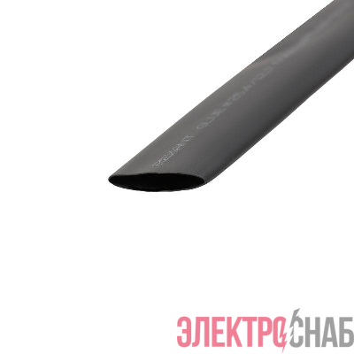 Трубка термоусадочная двустенная клеевая 25.4/12.7 (2:1) (уп.5шт) по 1м черн. Rexant 26-2108