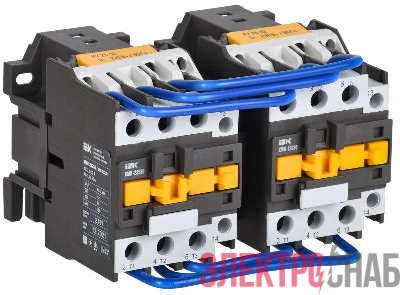 Контактор КМИ-23230 реверс 32А 230В/АС3 2НО IEK KKM23-032-230-20-1
