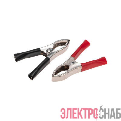 Зажим "крокодил" 30А 75мм (пакет Боб) (уп.2шт) Rexant 16-0015-9