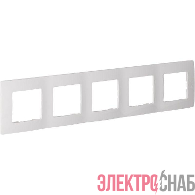 Рамка 5-м Etika бел. IEK 672505