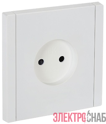 Розетка СП FORTE&PIANO FP217 10А без заземл. защ. шторки винт. крепл. бел. IEK FP-R13-10-K01