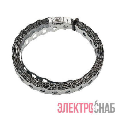 Лента монтажная перфорир. 12х0.55мм волна (уп.10м) EKF lpmv12x0.55-10