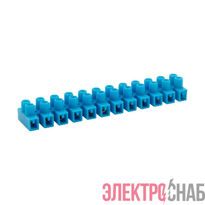 Колодка клеммная винтовая KВ-4 1.5-4 ток 3А полиэтилен син. (уп.10шт) Rexant 07-5004-4