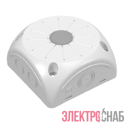 Коробка распределительная 100х100х50 двухкомпонентн. безгалоген. (HF) для видеокамер бел. Промрукав 60-0500-9003