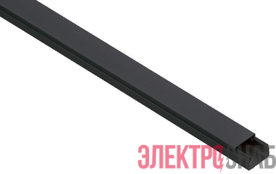 Кабель-канал 25х16 L2000 пластик ЭЛЕКОР черн. IEK EL-KK10-025-016-1-K02