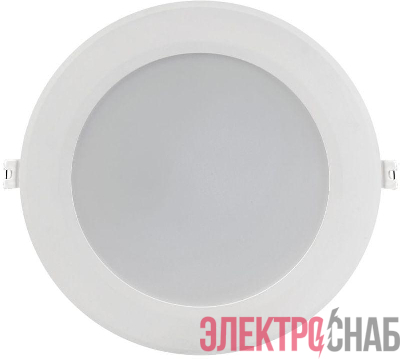 Светильник светодиодный ДВО 1716 18Вт 4000К IP40 даунлайт встраив. круг бел. IEK LDVO0-1716-18-4000-K01