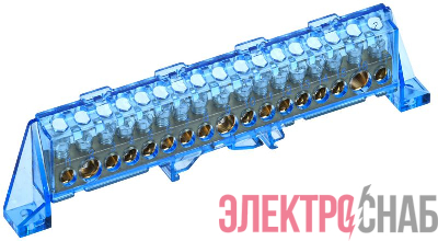 Шина нулевая N в комб. изол. &quot;Стойка&quot; 8х12-17-С TEKFOR IEK TF-NN20-17-DP-K07