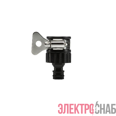 Адаптер универсальный 1/2дюйм-3/4дюйм с внешним хомутом пластмас. ЧЕТЫРЕ СЕЗОНА 62-0240
