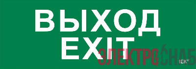 Этикетка самоклеящаяся 280х100мм "Выход-EXIT" IEK LPC10-1-28-10-VYHD