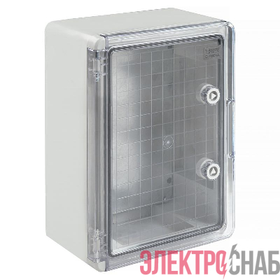 Корпус ударопрочный ЩМПп 350х250х150 IK10 IP65 прозр. дверь АБС пластик PRIZMA TOKOV ELECTRIC TKE-PZ-CPB02-IK10-IP65