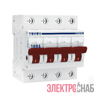 Выключатель нагрузки модульный 4П 100А TOKOV Electric TKE-PZ60-MDSI-4-100