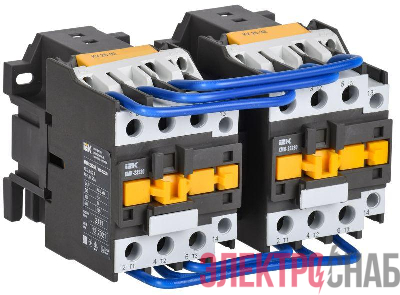 Контактор КМИ-23230 реверс 32А 400В/АС3 2НО IEK KKM23-032-400-20-1