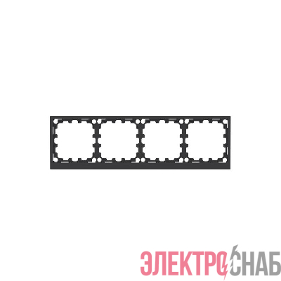 Рамка 4-м KANT черн. уголь DKC 7012908