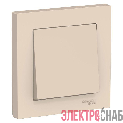 Выключатель 1-кл. СП AtlasDesign 10А IP20 (сх. 1) 10AX в сборе беж. SE ATN000212