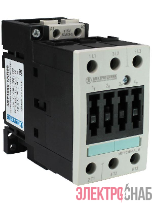 Контактор электромагнитный 3RT1035-1AR00 3-пол. 40А AC-3 185кВт/400В 415В AC 50Гц типоразмер S2 винт. клеммы IP20 Электротехник ET014790