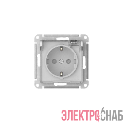 Розетка AtlasDesign Aqua 16А IP44 с заземл. защ. шторки с прозр. крышкой быстрозажим. клем. механизм бел. SE ATN440146S