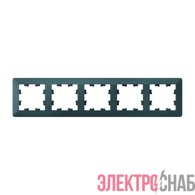 Рамка 5-м AtlasDesign Air изумруд/дым. черн. SE ATN220805