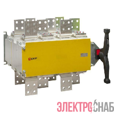 Рубильник-переключатель 4п 2500А с рукояткой управления для прямой установки PowerSwitch EKF pscs-2500-4