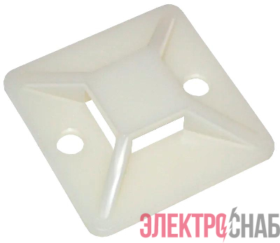 Площадка самоклеящаяся под хомуты PCP-SG 40х40-100WH PA6.6 бел. (уп.100шт) Jazzway 5055087