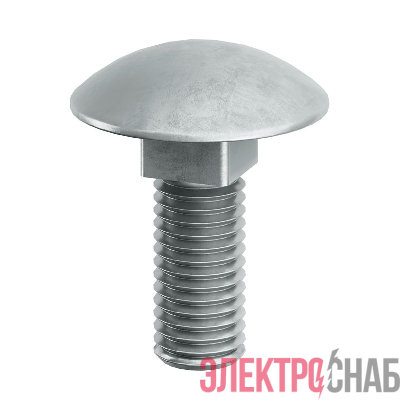 Винт с гладкой головкой и квадратным подголовником М6х16 гор. оцинк. DKC CM010616HDZ