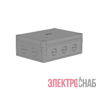 Коробка ПС низкая крышка св. сер. пуст. HEGEL КР2802-110