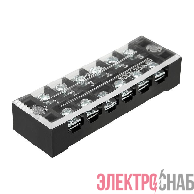 Блок зажимов клеммный БЗН ТВ-2506 2.5кв.мм 25А 6 пар Rexant 11-2154
