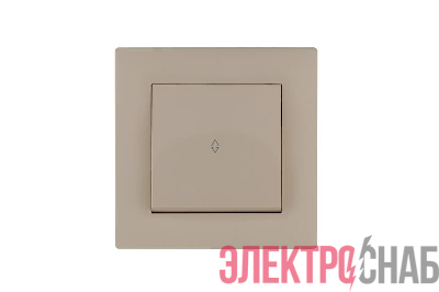 Выключатель проходной 1-клав. Karea RIZZ крем Makel 88010005