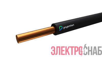 Провод ПуВнг(А)-LS 1х6 Ч (бухта) (м) РЭК-PRYSMIAN 0601070101
