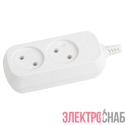 Колодка удлинителя 2-м без заземл. KX-2 Эра Б0028330