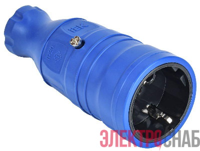 Розетка переносная OMEGA РБп14-1-0м IP20 син. IEK OM-KR20-16-20-P1-00-K07