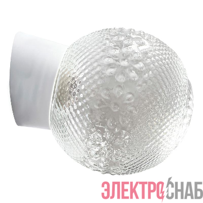 Светильник НББ 64-60-080 "Цветочек" d150 1х60Вт E27 IP20 корпус наклонный бел. Элетех 1005100149