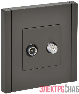 Розетка 2-м TV+SAT FORTE&PIANO FP338 сер. IEK FP-AF20-O-K03