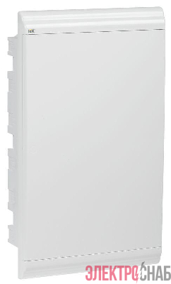 Бокс ЩРВ-П-36 мод. встраив. пластик IP41 PRIME бел. дверь IEK MKP82-V-36-WD-41-05