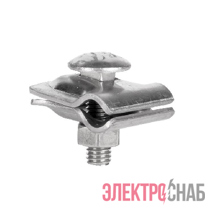 Зажим прута универсальный малый (пластина 30х30мм) NI PROxima EKF lp-51510-ni