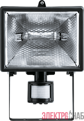 Прожектор 94 611 NFL-SH1-500-R7s/BL 500Вт R7s IP44 (ИО 500вт черн. с датчиком движ.) Navigator 94611