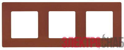 Рамка 3-м Etika какао IEK 672573
